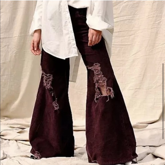 Free People Pants - Free People Night Fever Cord Flare Jeans